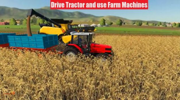 ʻϷ2021Ϸ׿棨Offroad Tractor Trolley Mega Farming Games 2021ͼƬ1